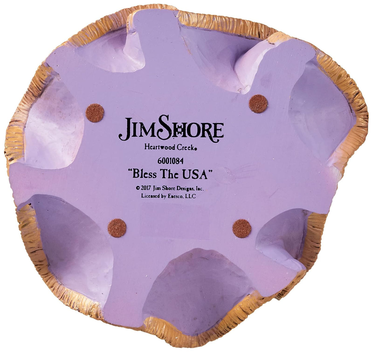 Enesco Jim Shore Heartwood Creek - Figura de ángel patriótico con Bandera, 9,8 cm, Multicolor