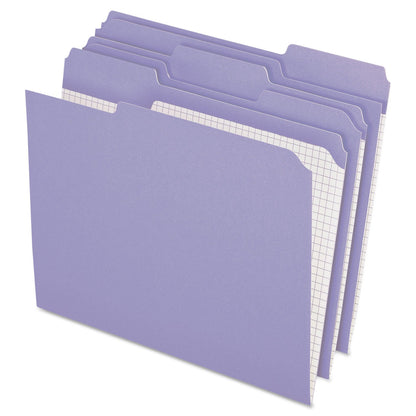 Pendaflex Carpetas de Color con Rejilla Interior Tamaño Carta Azul, 100/Caja - Lv