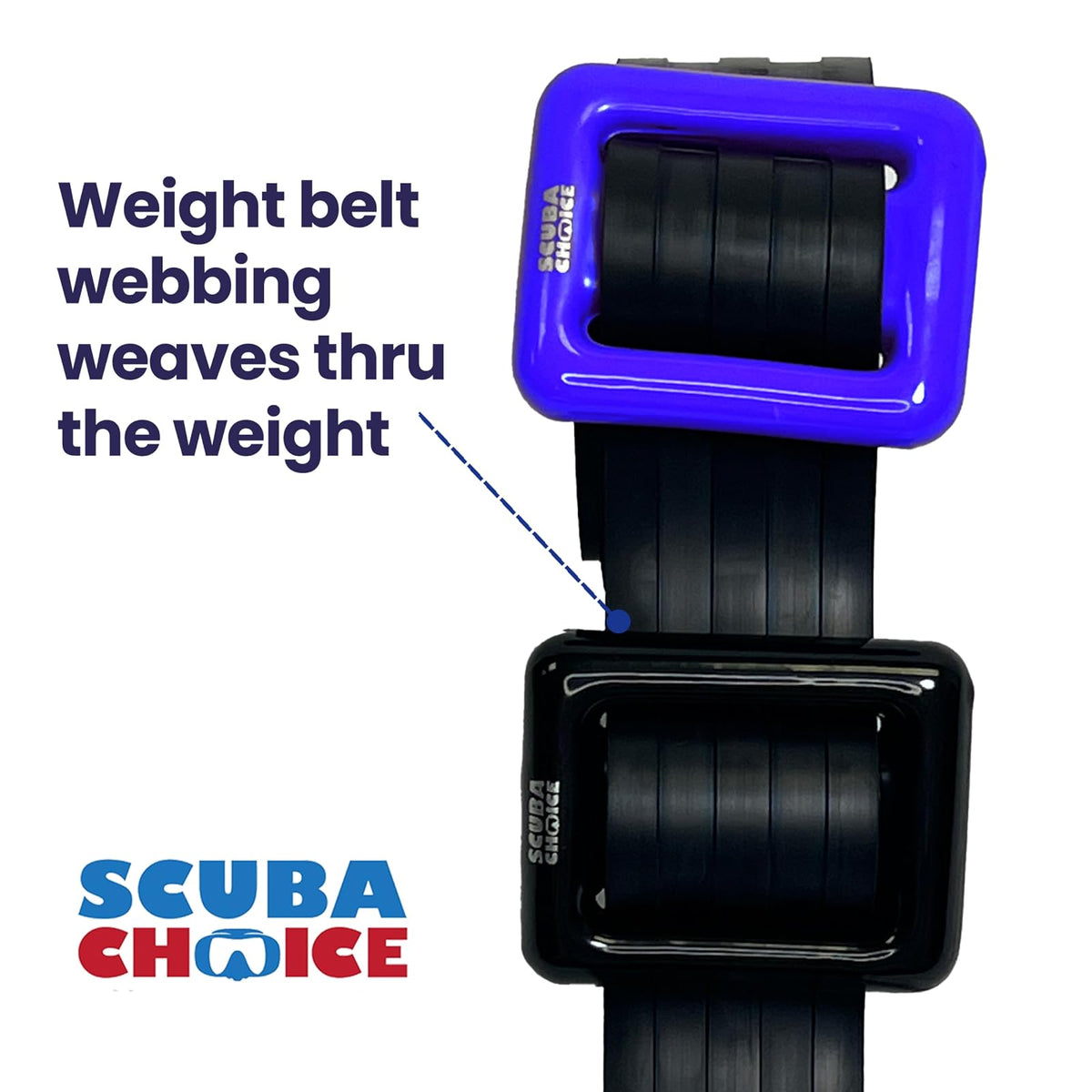 Scuba Choice con Revestimiento de Vinilo Negro Buceo Plomos