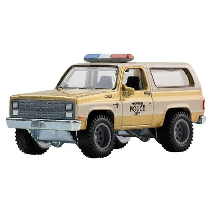 Hot Wheels Premium, Auto de Juguete de Stranger Things, Vehículo de Colección Auto Cultura Pop 1985 Chevrolet K5 Blazer 3Y+