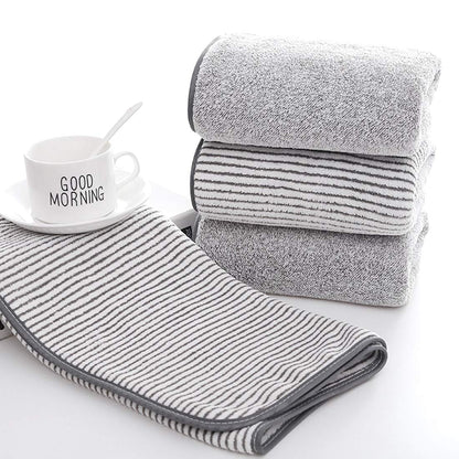 Toallas de baño de bambú, Gran tamaño de 140 cm x 74 cm, Toalla de Microfibra para el Cuerpo, Juegos de Toallas para Limpieza de baño, superabsorbentes y de Secado rápido para Gimnasio, 2 Unidades