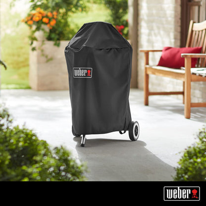 Funda Impermeable Weber para Asador Compact 18" - Protector Resistente BBQ | 82,6 cm x 55,1 cm, 18 pulgadas, poliéster 100%, correas de velcro