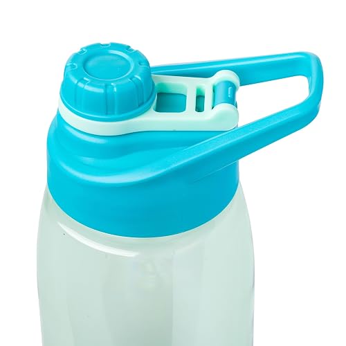 Silver Buffalo Disney Lilo and Stitch Pineapple Pop Up Peek-A-Boo Botella de agua con tapa atornillada, 28 onzas