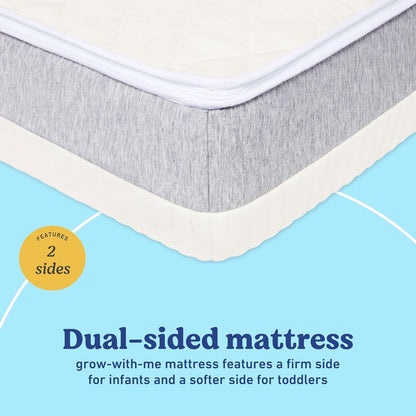 Graco Colchón Ultra 2 en 1 de Doble Cara para Cuna y niños pequeños, Certificado GREENGUARD Gold, Ultra Suave, Lavable a máquina, Resistente al Agua, colchón de Doble Cara para bebés y niños pequeños
