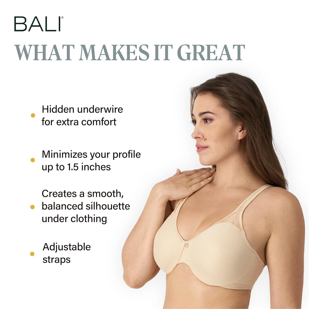 Bali Passion For Comfort Minimizer Underwire Bra