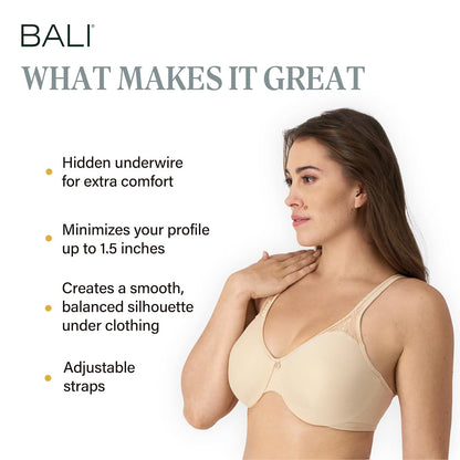 Bali Passion For Comfort Minimizer Underwire Bra