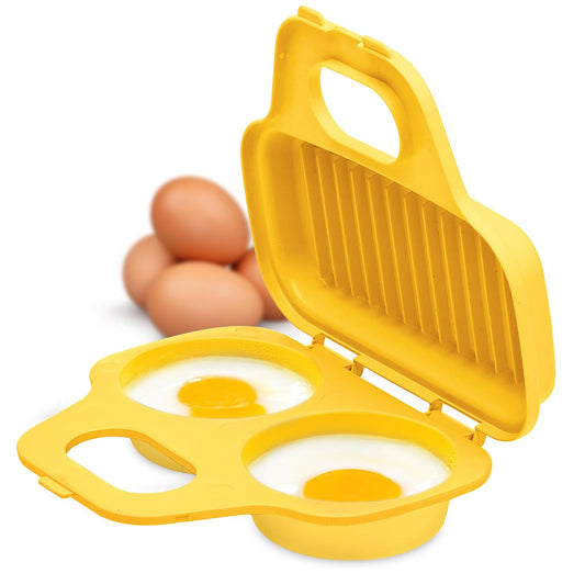 Progressive International Prep Solutions by Progressive - Cazador furtivo de huevos para microondas, fácil de usar, desayunos, almuerzos y cenas, apto para lavaplatos