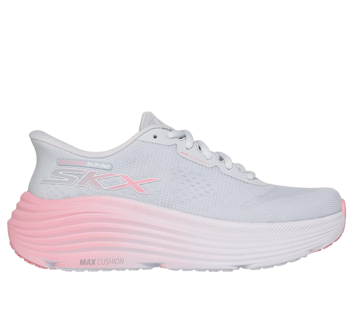 Skechers Max Cushioning Endeavour Hallandale Tenis Mujer - 26.0 cm - Gris - Rosa