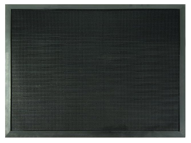 Tapete de Hule Heavy Trafic 60 x 81 cm, Negro, Retiene el Polvo y Agua Gracias a Sus Costillas Limpiadoras, Muy Resistente, para Colocarse en Cualquier Tipo de Entrada.