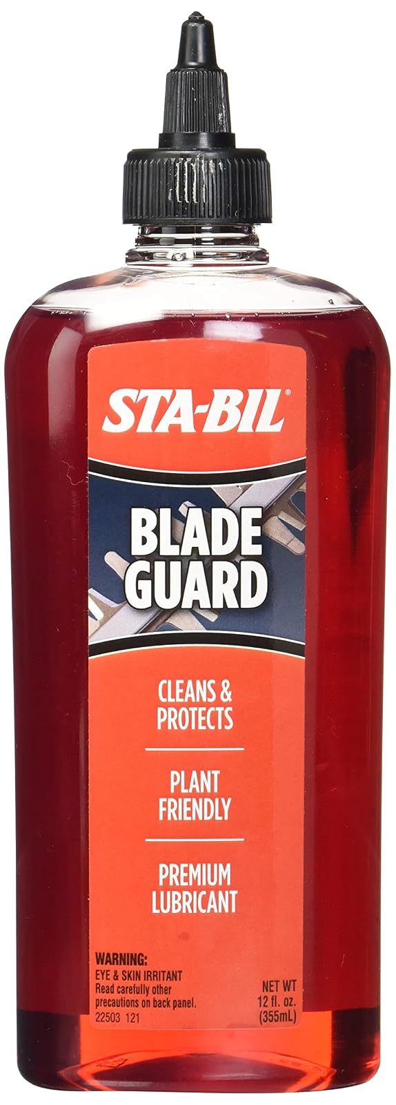 STA-BIL Blade Guard – Lubricante de primera calidad, ayuda a mantener el borde, no daña las plantas, protege contra el óxido y la corrosión, seguro para usar en equipos eléctricos de gas, 12 onzas