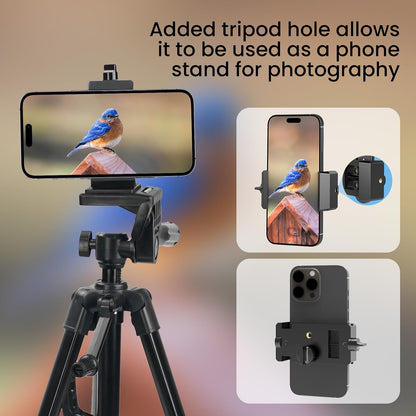 Gosky - Adaptador Universal para teléfono Celular – Compatible con binoculares monoculares, telescopio y microscopio