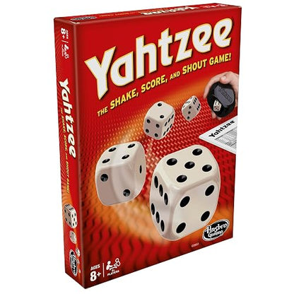 Hasbro Yahtzee Classic Game, Dice Games Clear Printing with Correct Scoring Instruction