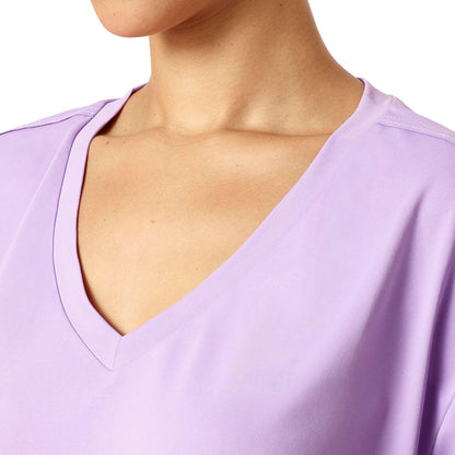 HUE - Playera de Manga Corta para Mujer, Cuello en V, Casual, Holgada, básica, Tallas Grandes