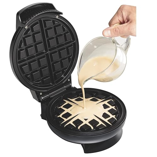 Hamilton Beach 26071 Wafflera Eléctrica Modelo Belga, Chica, Negro