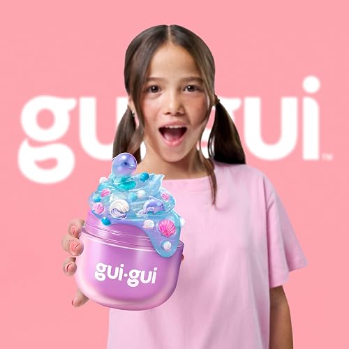 Gui Gui - Paquete Individual Transparente y Brillante, Exclusivo de Sioc | Proceso de brillo de 5 pasos, contenedores resellables; kit ASMR para niñas, regalo de cumpleaños a partir de 6 años