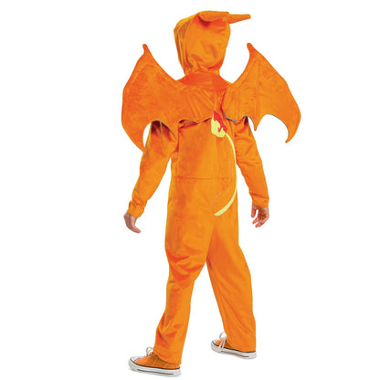 Disfraz de Charizard para niños, disfraz oficial de Pokémon con capucha, talla M (7-8)