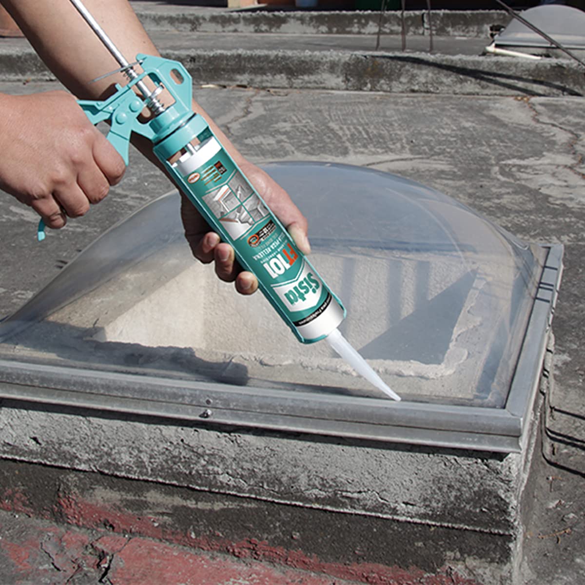 Sista FT101 Sellador Acrílico Elástico para Juntas, Consistencia Tixotrópica, Curado por Humedad Ambiental, para Concreto y Aluminio, Blanco, 1 x 280 ml