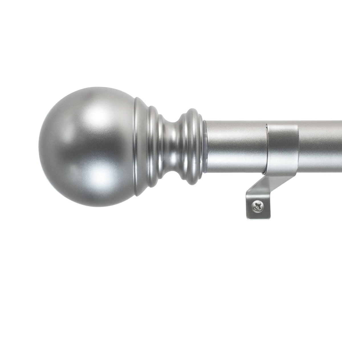 Decopolitan Barra de Cortina Telescópica Industrial, 18-36 Pulgadas - 36 to 72-Inch - Plata