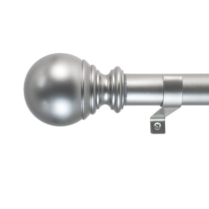 Decopolitan Barra de Cortina Telescópica Industrial, 18-36 Pulgadas - 36 to 72-Inch - Plata