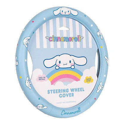 Carbella Sanrio Cinnamoroll Funda para Volante de Auto Ajuste Universal 14.5-15.5 in, Azul