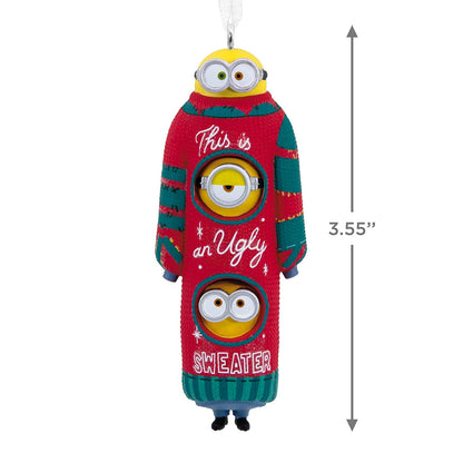 Hallmark Minions: The Rise of GRU, Bob, Kevin y Stuart The Minions en suéter navideño Feo