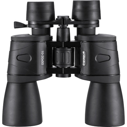 Barska AB10169 10-30x50 Gladiator Zoom Ruby Lens Porro BK-7 Prism , Black (Clam Pack)