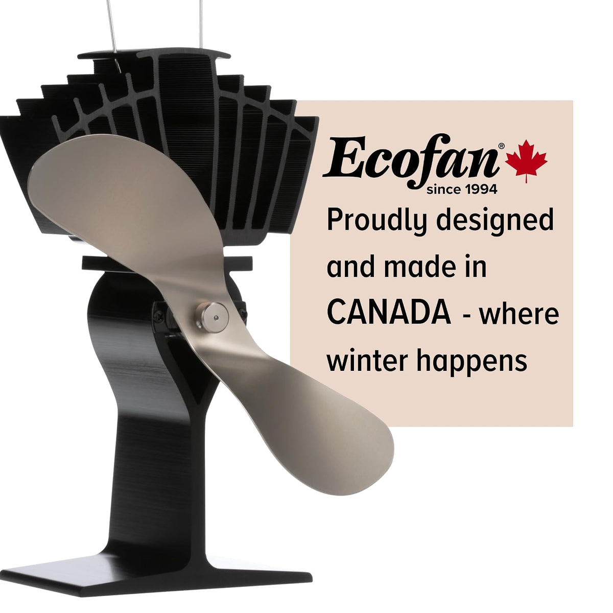 Ecofan AirMax - Ventilador de estufa de calor - Diseño clásico potente, rendimiento excepcional, perfecto para estufas de leña, 175 CFM, circula el aire caliente de manera eficiente y reduce el costo