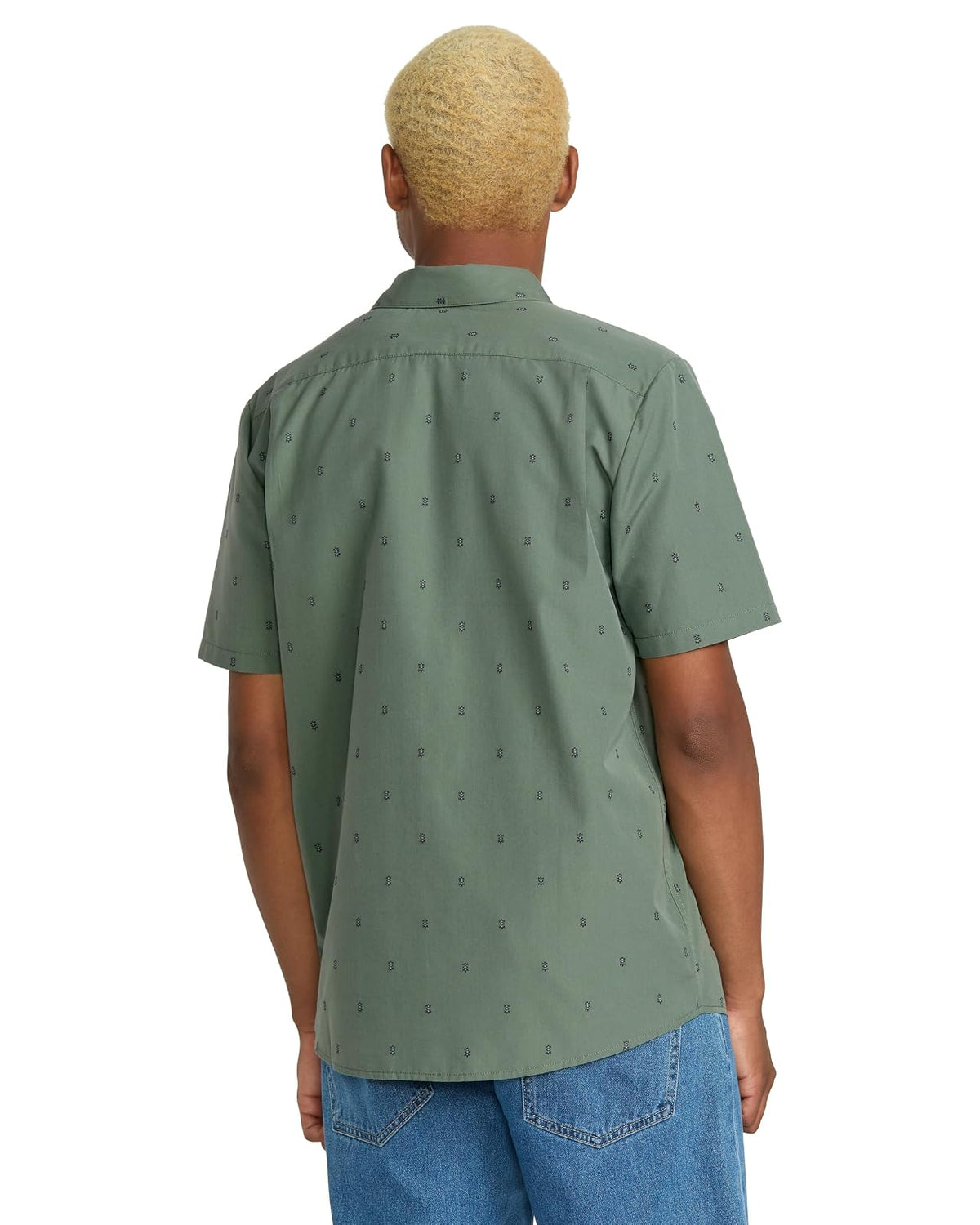 Volcom Bankstone - Camisa Tejida de Manga Corta para Hombre, Ligera, Abotonada, Mezcla de algodón Suave, Ajuste Casual para Verano