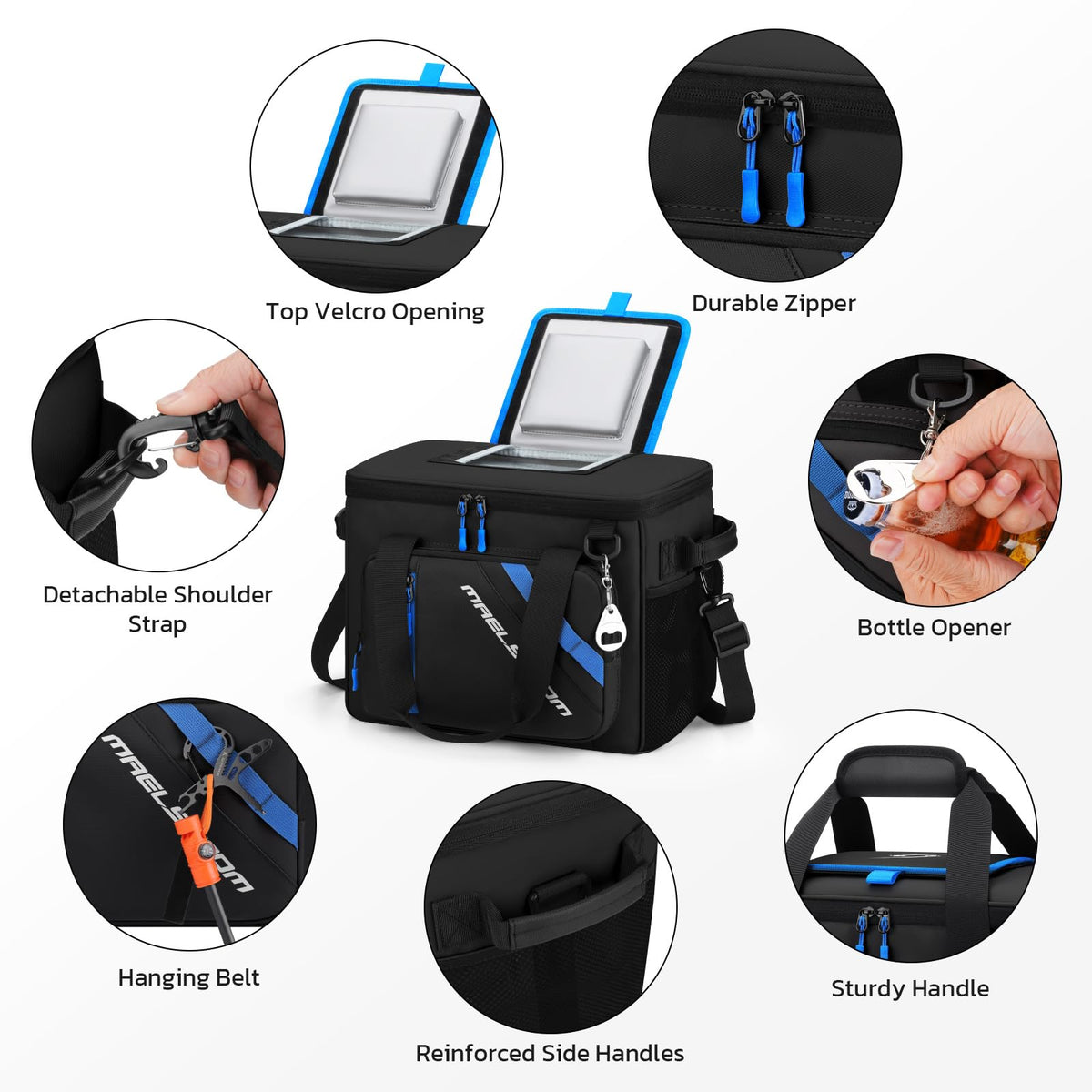 Maelstrom Bolsa Nevera Aislante de Gran Capacidad con Diseño Plegable para Uso Exterior y Diario