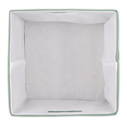DII cubeta de Almacenamiento Plegable de poliéster, sólido, Ligero y Duradero, Cuadrado Grande, 13 x 13 x 13 Pulgadas, alcachofa
