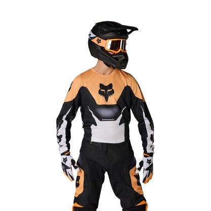 Fox Racing 180 Motocross Dirt Bike Jersey para Hombre, Negro/Blanco, Talla M