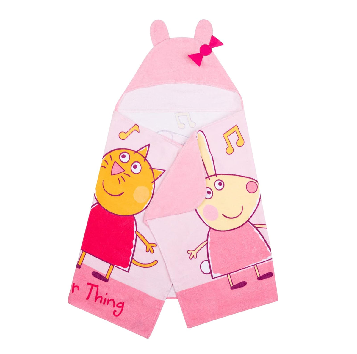 Franco Peppa Pig - Toalla de Toalla de Rizo de algodón Suave para baño/alberca/Playa, 61.0 x 1.3 m, L
