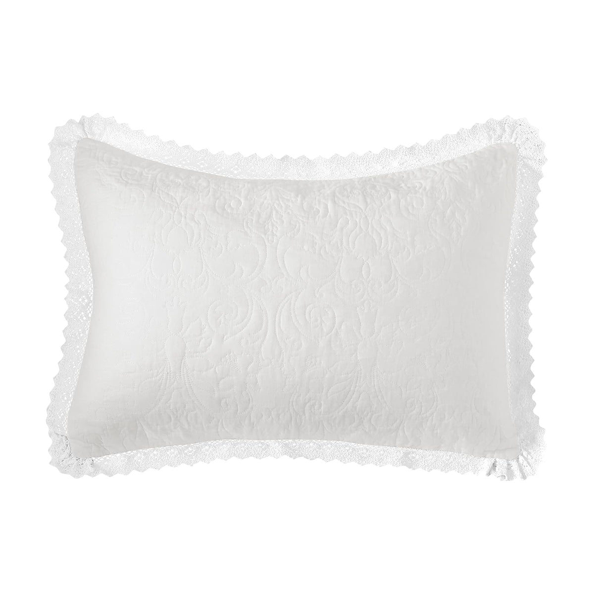 Laura Ashley Heirloom - Juego de Colcha de Crochet, Cottage, Blanco, Completa/Queen, 1, 1
