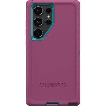 Otterbox Funda para Galaxy S23 Ultra Defender Series - Canyon Sun (), Resistente Y Duradera, con Protección De Puerto, Incluye Soporte con Clip De Funda Rosa