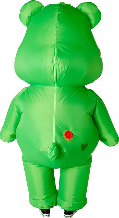 Rubies - Disfraz inflable de oso de buena suerte para adultos para fiestas temáticas y Halloween, como se muestra, talla única, Verde, Talla única