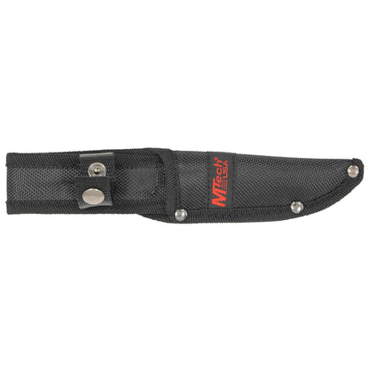 MTECH USA MT-20-35 Series - Cuchillo de Hoja Fija, Hoja de Punto de caída, Color Negro, Mango de plástico, 20.32 cm en Total