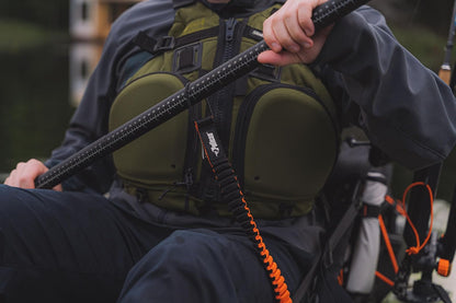 Pelican - Correa de Paleta y Correa para Pescar - Soporte para Remo - Accesorios para Kayak - Barra Enrollable para Kayak y paletas Sup