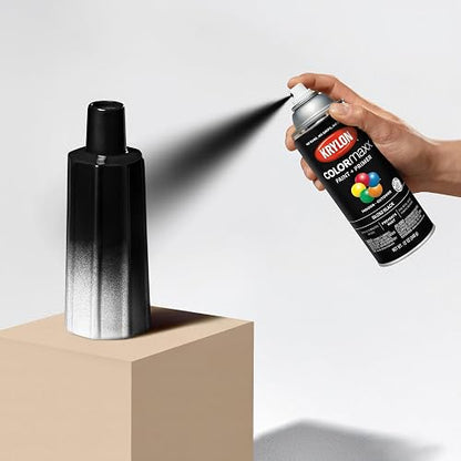 Krylon ColorMaxx Pintura Premium en Aerosol Negro Brillante