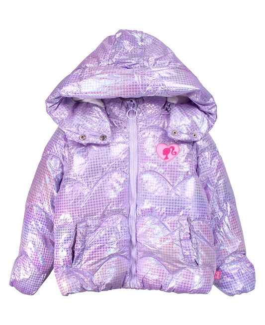 Barbie Chamarra Barbie Capitonada Lila Sudadera con Capucha Niñas