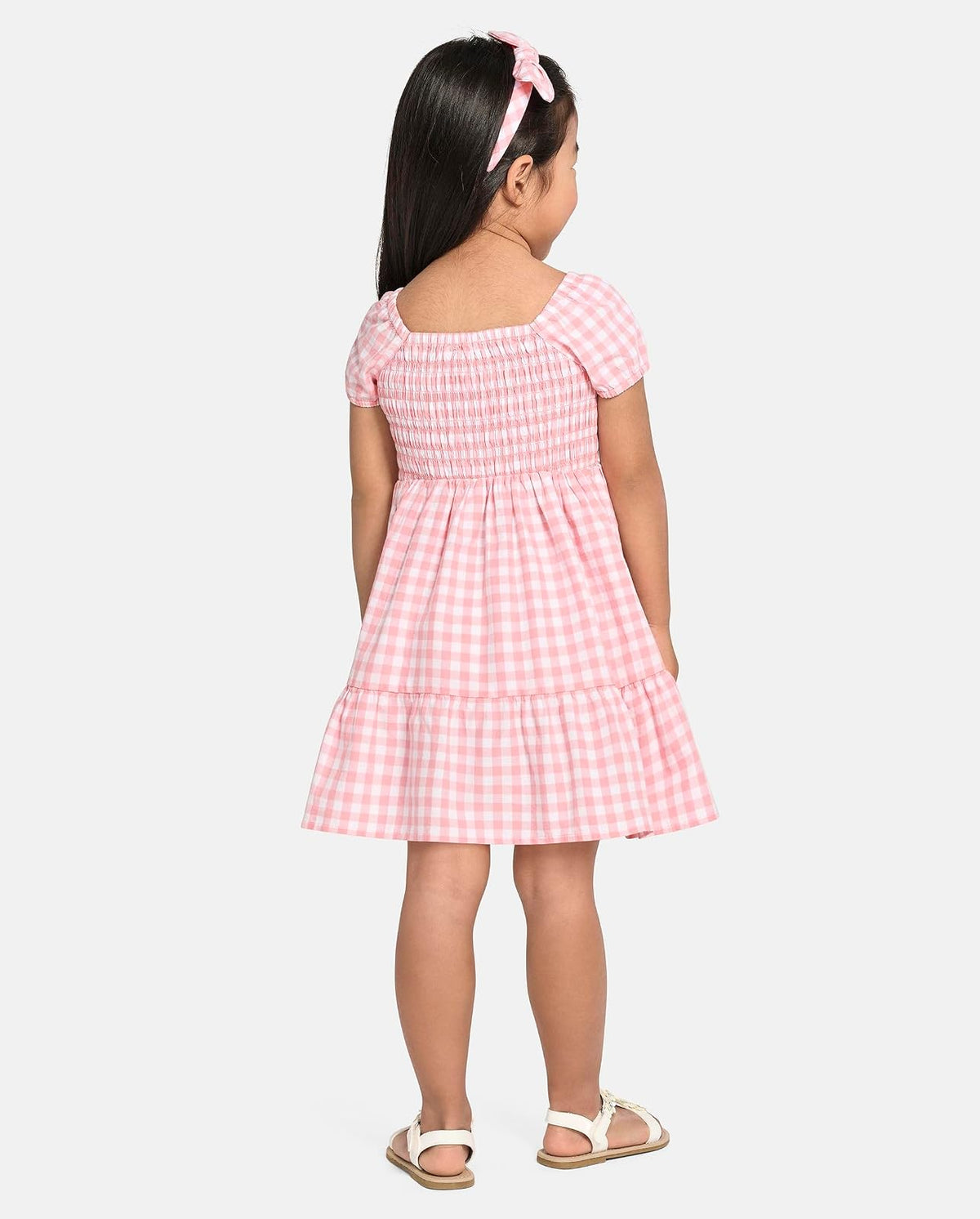 The Children's Place Vestido Elegante de Manga Corta para niños pequeños Vestido para ocasión Especial para Bebé-Niñas