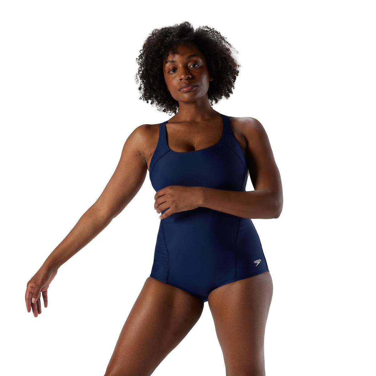 Speedo PowerFlex Ultraback Traje de Baño de una Pieza para Mujer - 8 - Nautical Navy