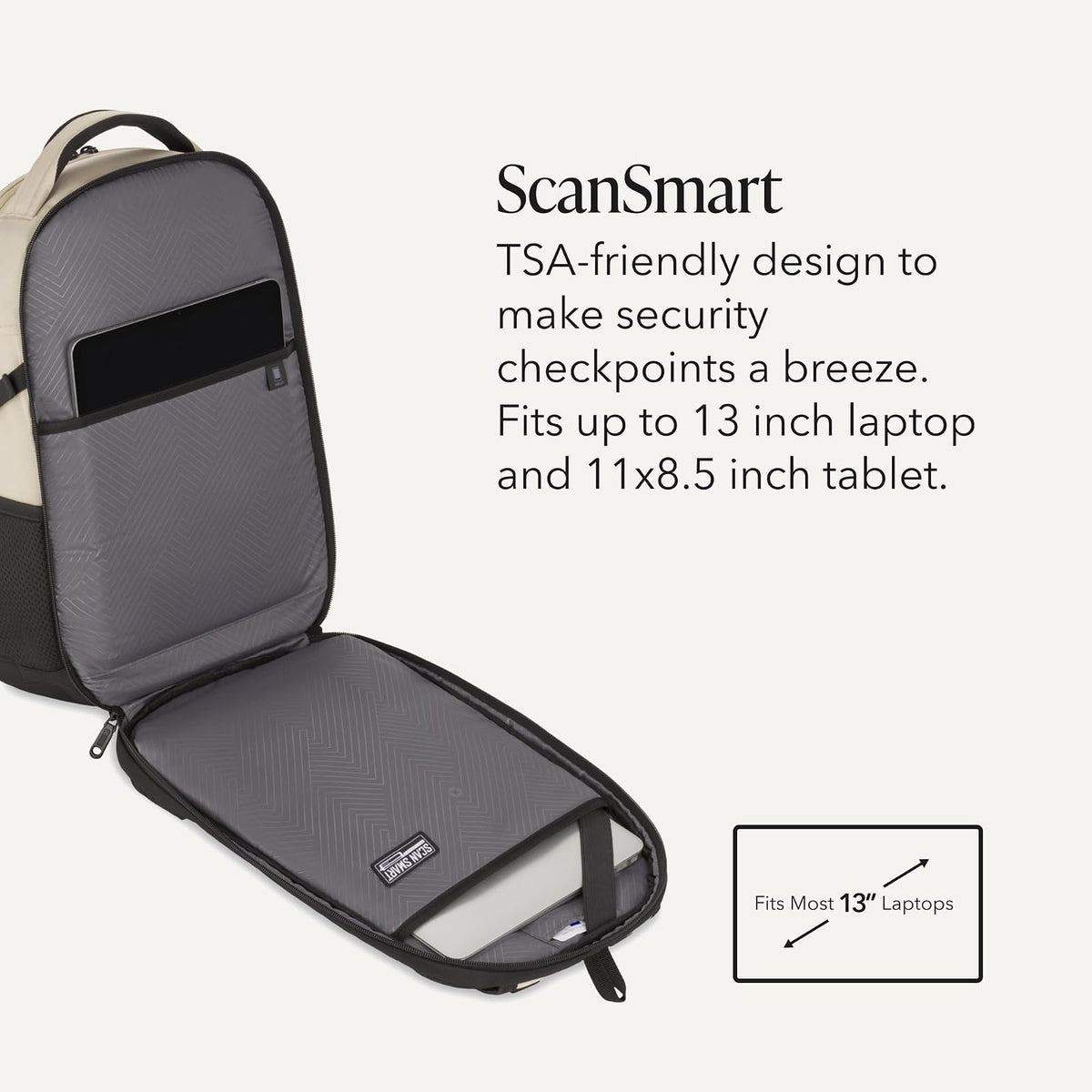 SwissGear Mini 1900 Scansmart Slim Version Laptop Backpack Mochila para laptop Unisex adulto