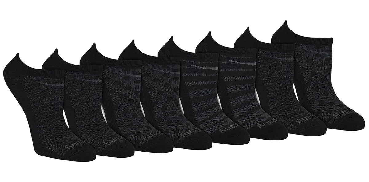 Saucony Performance Super Lite Calcetines para Correr Mujer - M - Black Fashion (8 Pares)