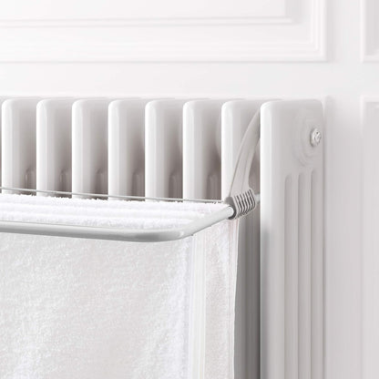 RAYEN | Tendedero Plegable 4 m de Acero | Secador de Ropa Compacto y Resistente | Diseño Ahorrador de Espacio para Interior o Exterior | Color: Blanco | Mod. 23.02