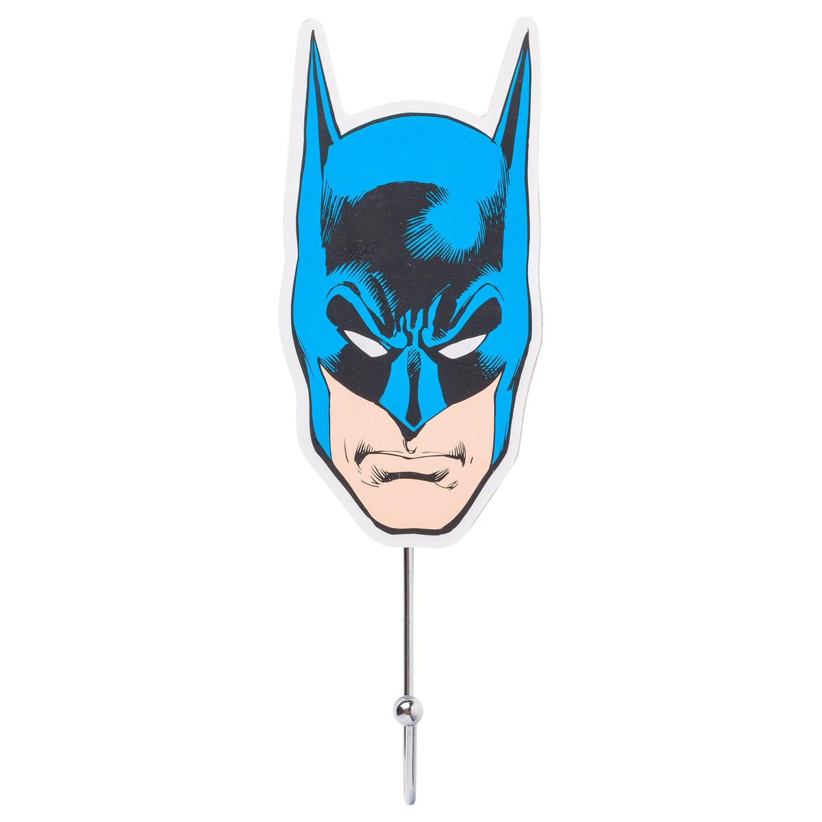 Silver Buffalo Batman Icons - Juego de 3 ganchos de pared troquelados, 14 x 7 pulgadas