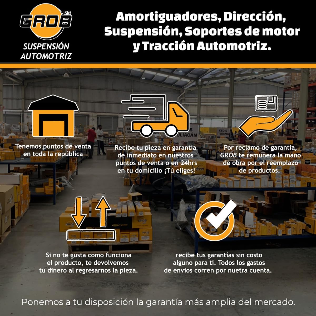 GROB Soporte Motor Derecho Cube Tiida Versa