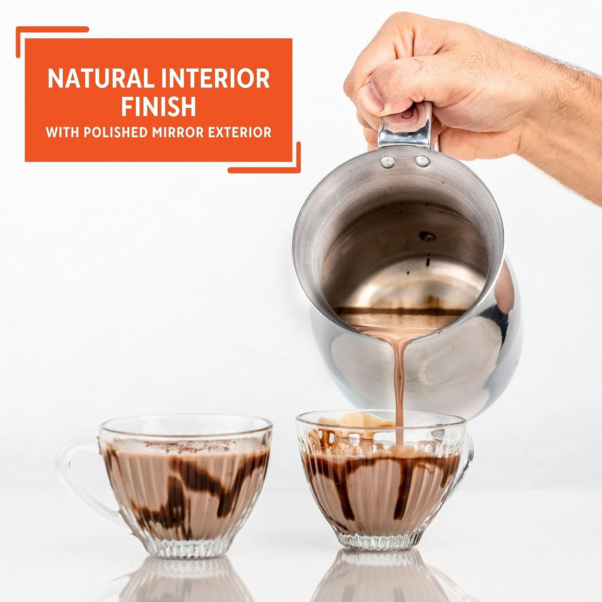 Imusa - Chocolatera de Aluminio, 2 Cuartos de galón, Color Plateado