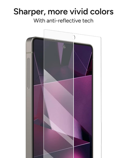 ZAGG Fusion XTR4 - Protector de visualización para Samsung Galaxy S25 Ultra, protección híbrida flexible con grafeno, filtro de luz azul Eyesafe, antirreflectante, resistente a los arañazos, escudo