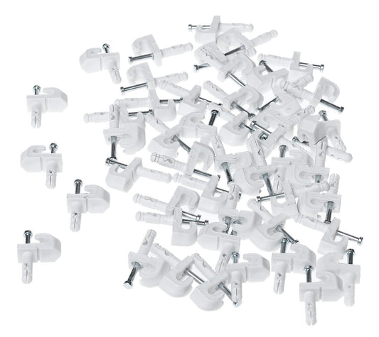 ClosetMaid 1770 - Juego de 48 Clips de Pared para Yeso, Color Blanco