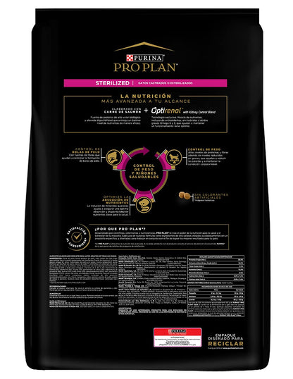 Purina Pro Plan Gato Adulto Esterilizado Salmón 7.5Kg